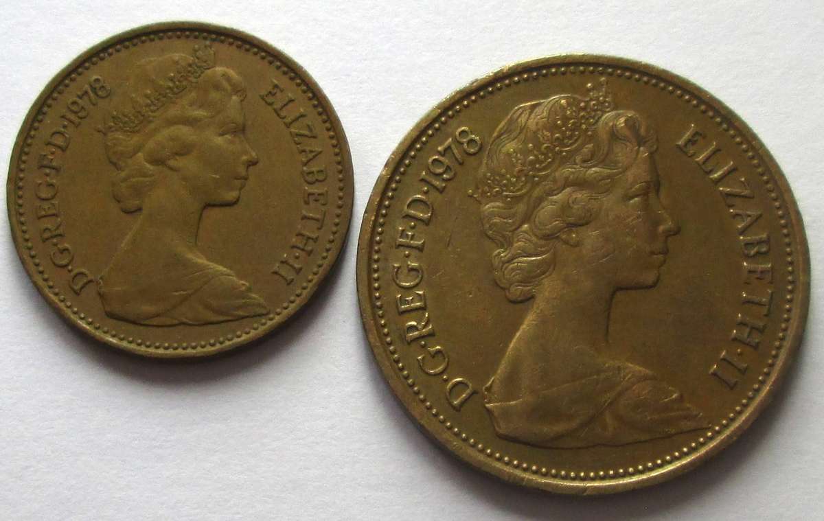1978 Great Britain 1 Penny 2 Pence