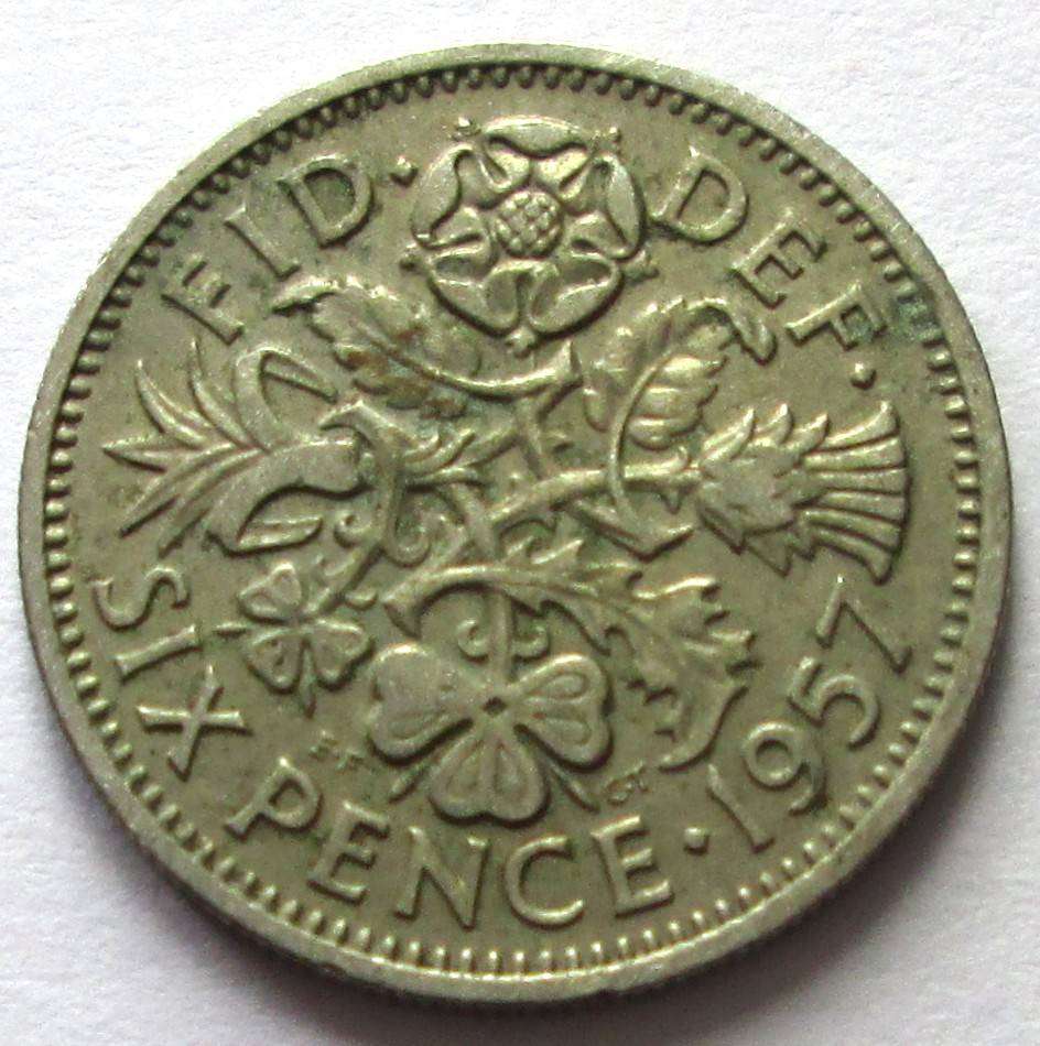 1957 Great Britain 6 Pence