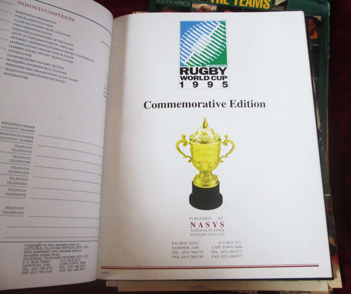 1995 World Cup Rugby Memorabilia Collection