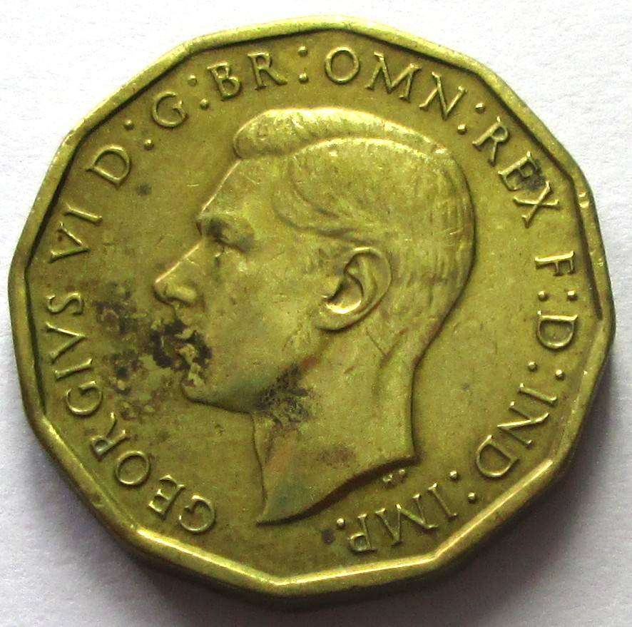 1944 Great Britain 3 Pence