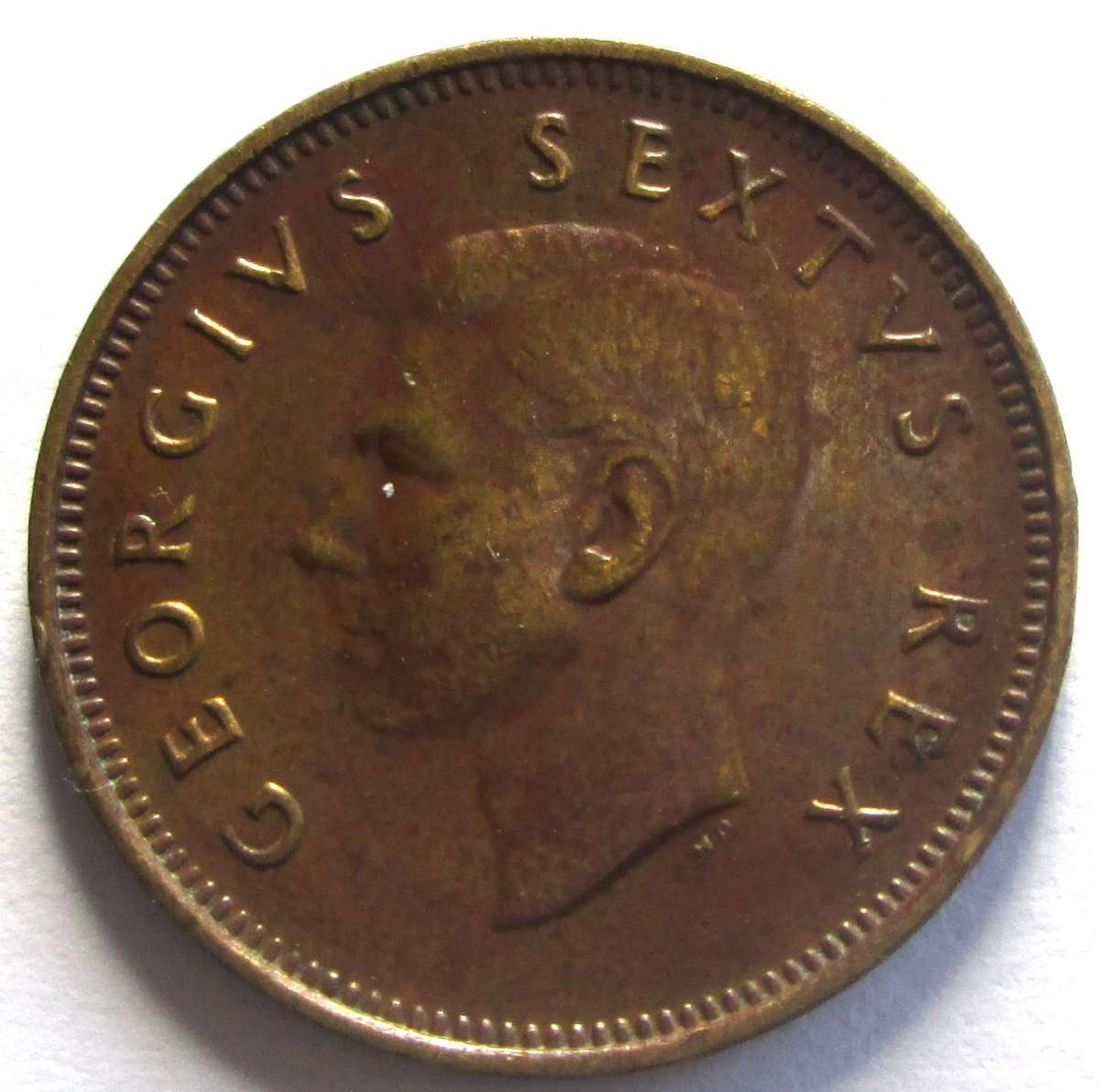 1950 Union of South Africa Quarter Penny