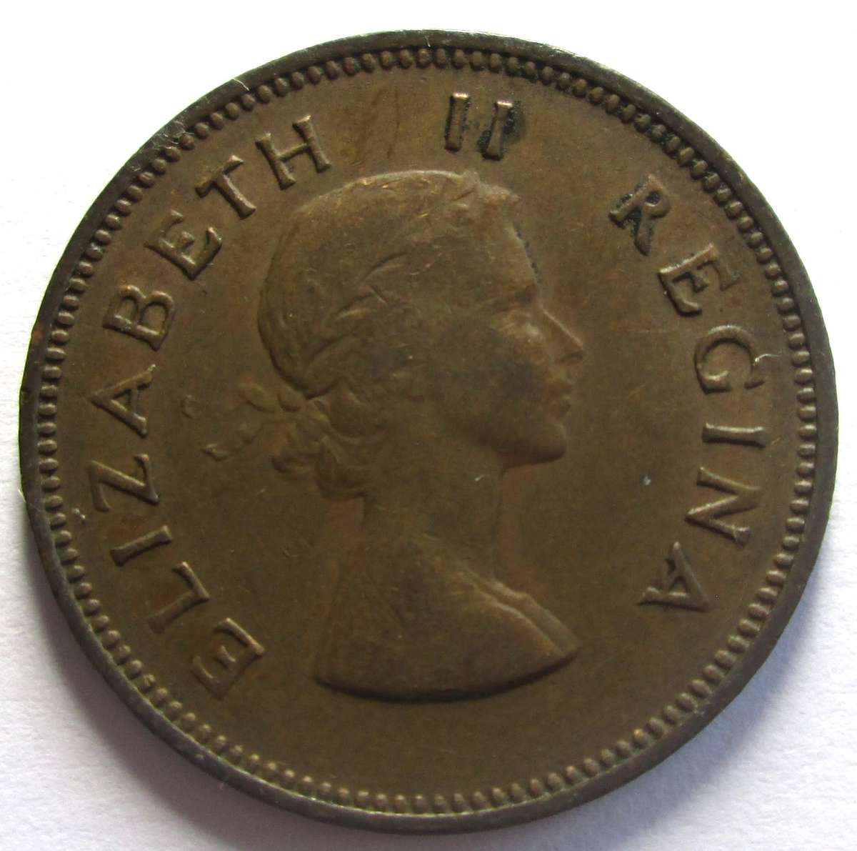 1957 Union of South Africa Half Penny