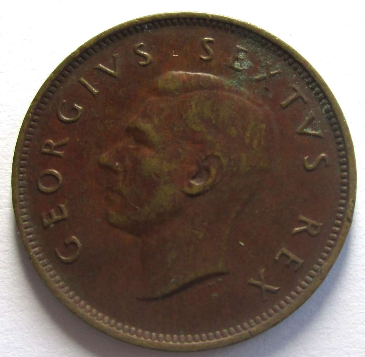 1949 Union of South Africa Half Penny
