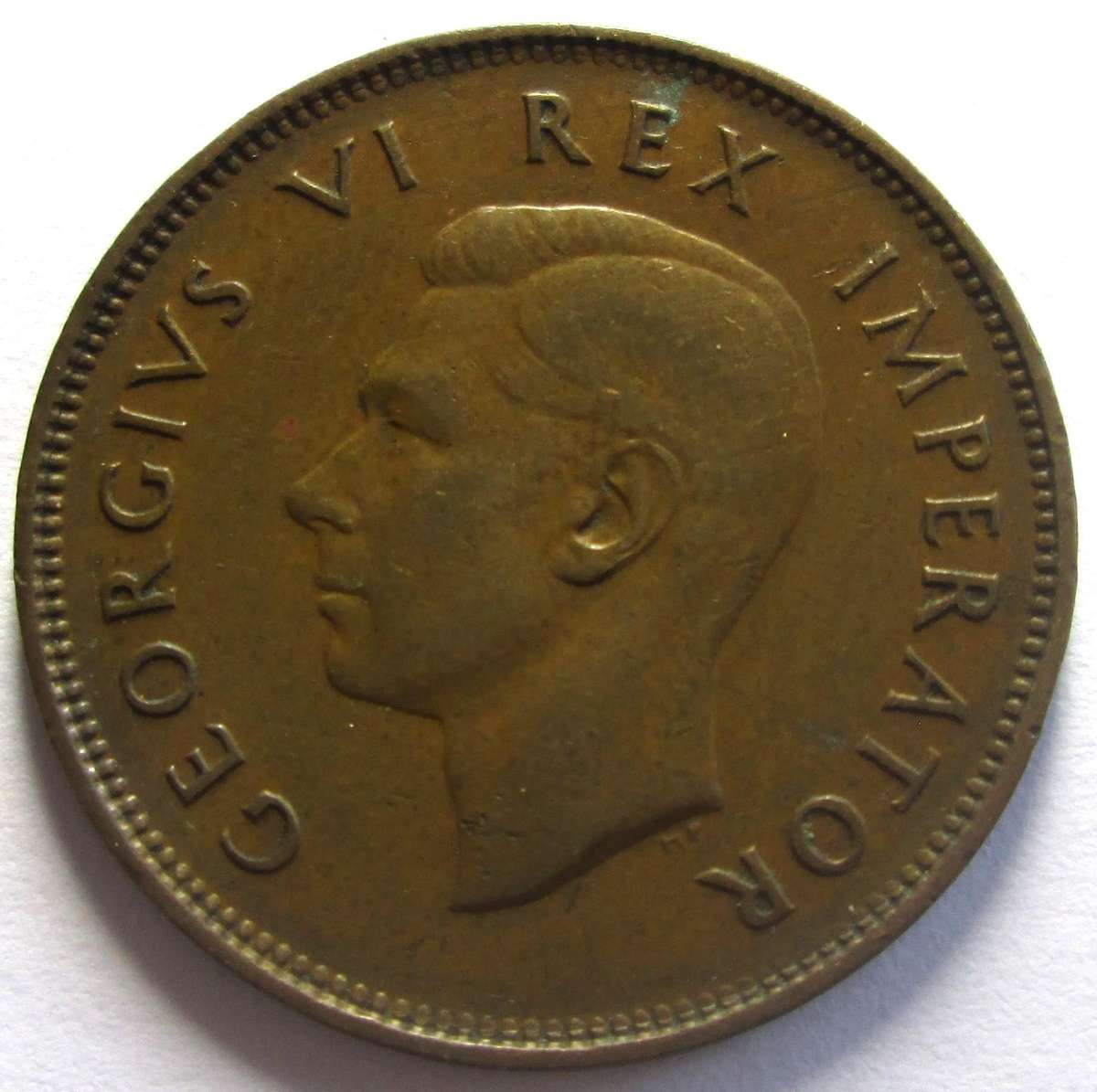 1945 Union of South Africa Half Penny