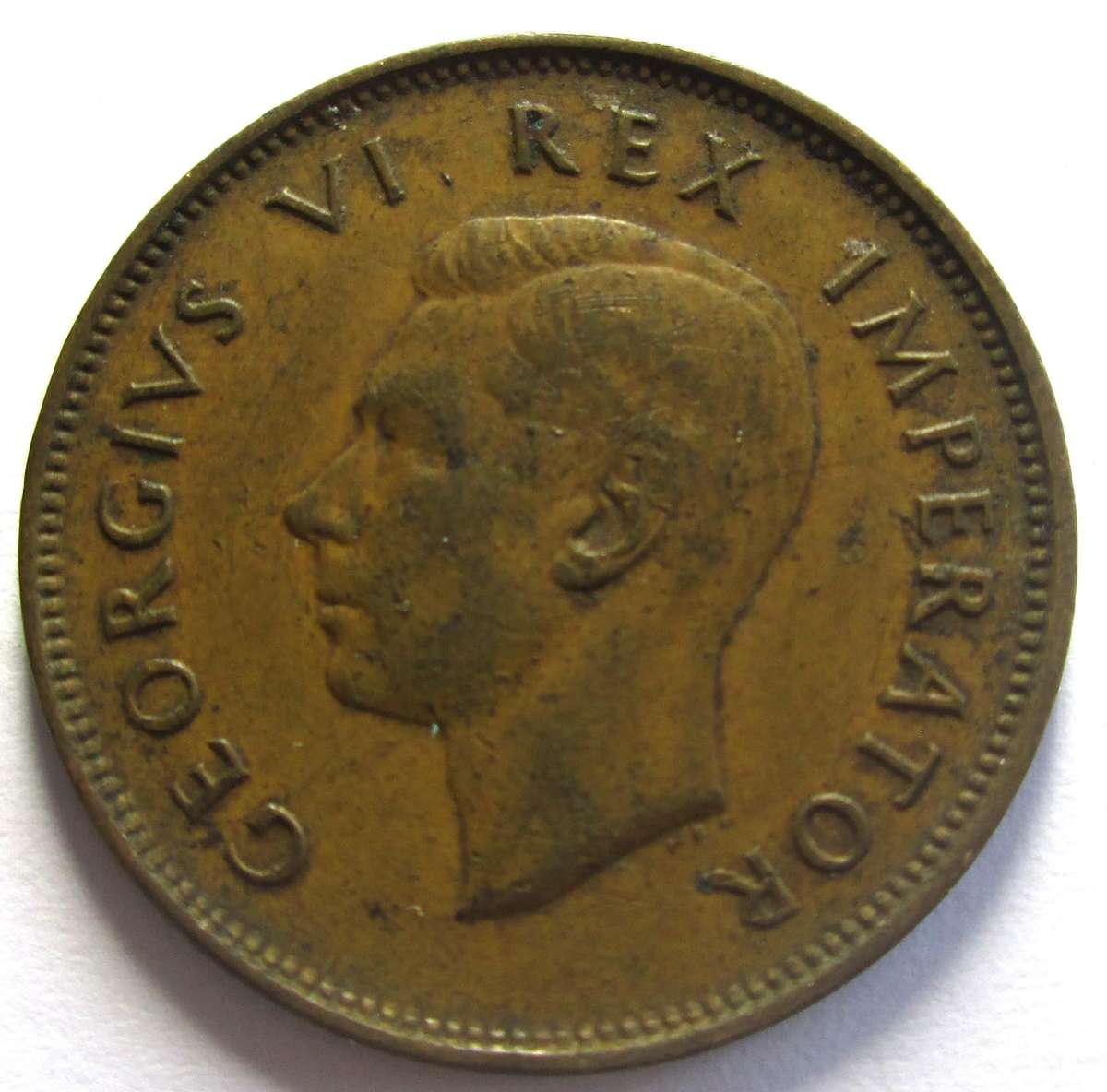 1944 Union of South Africa Half Penny