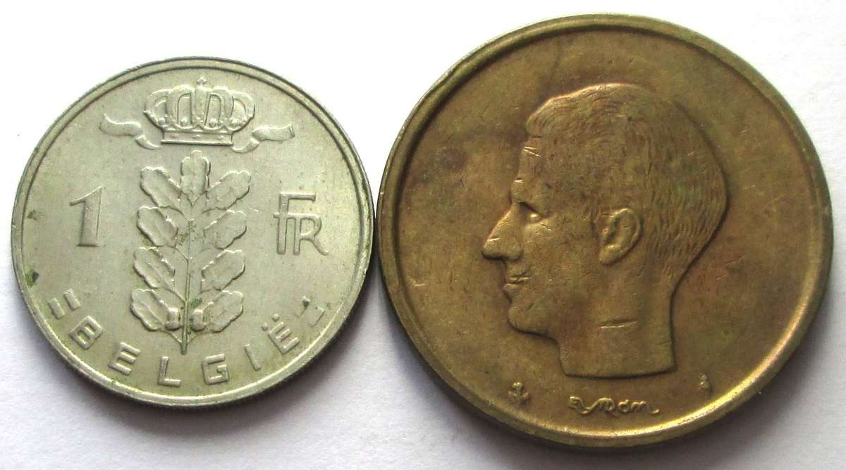 1980 Belgium 1 Franc 20 Francs