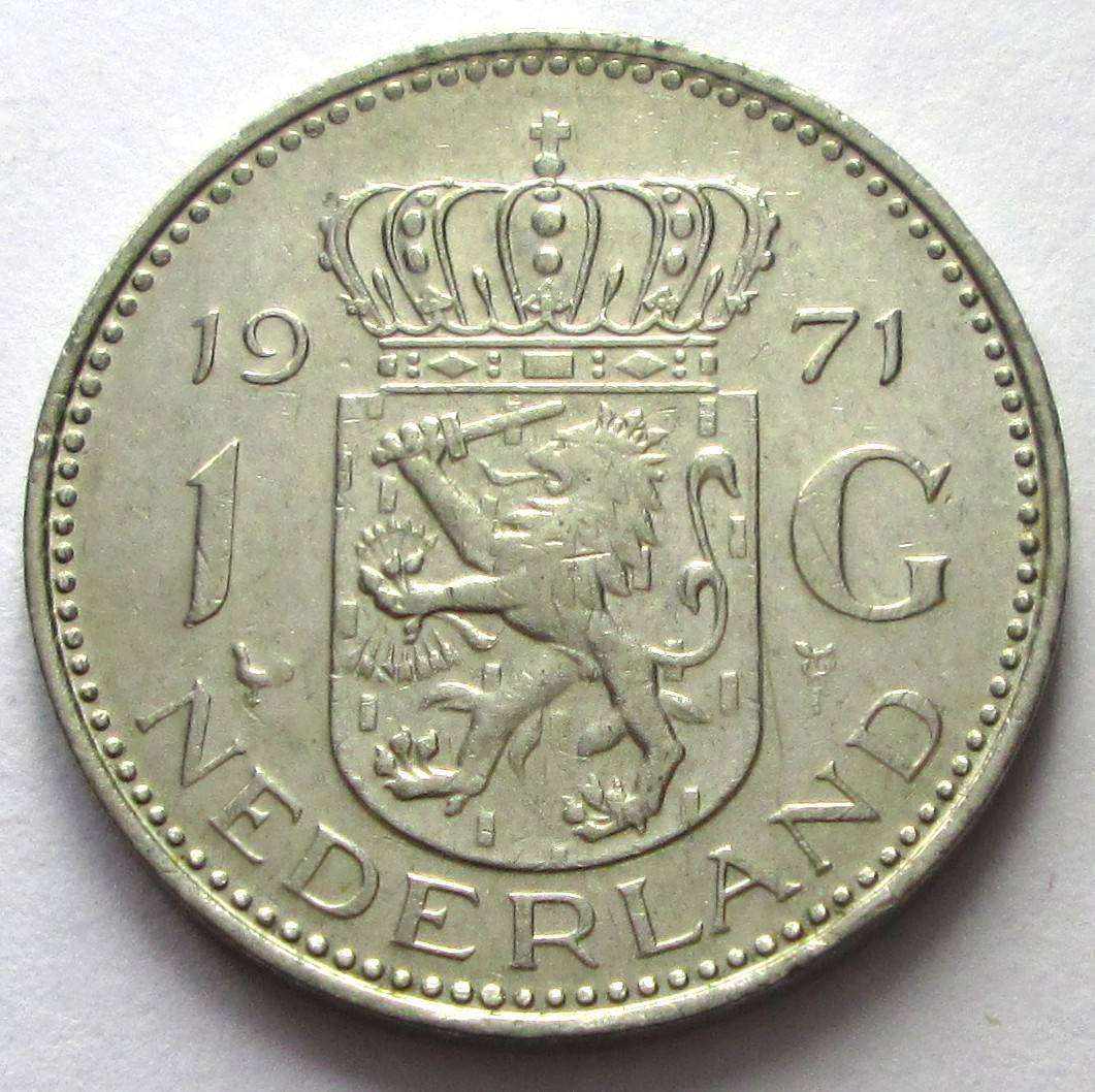 1971 Netherland 1 Gulden