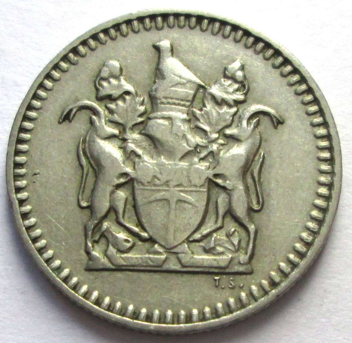 1973 Rhodesia 5 Cents