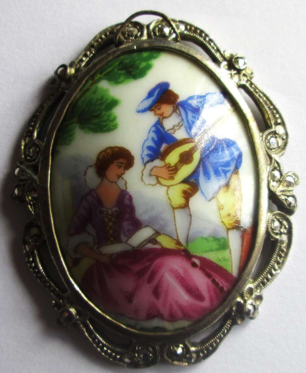 Limoges France Brooch