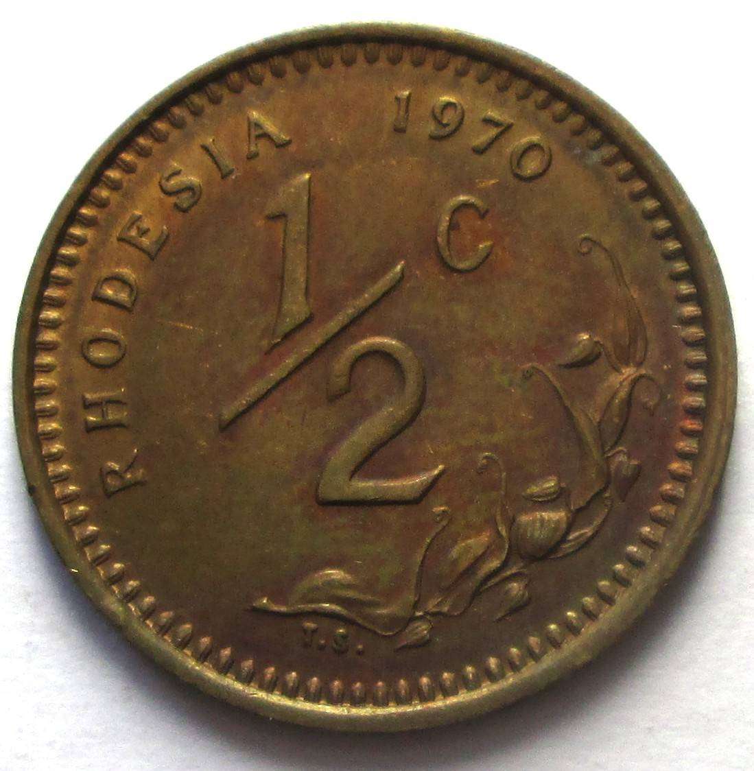 1970 Rhodesia Half Cent