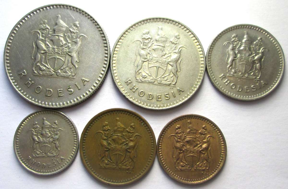 1975 Rhodesia Coins Set
