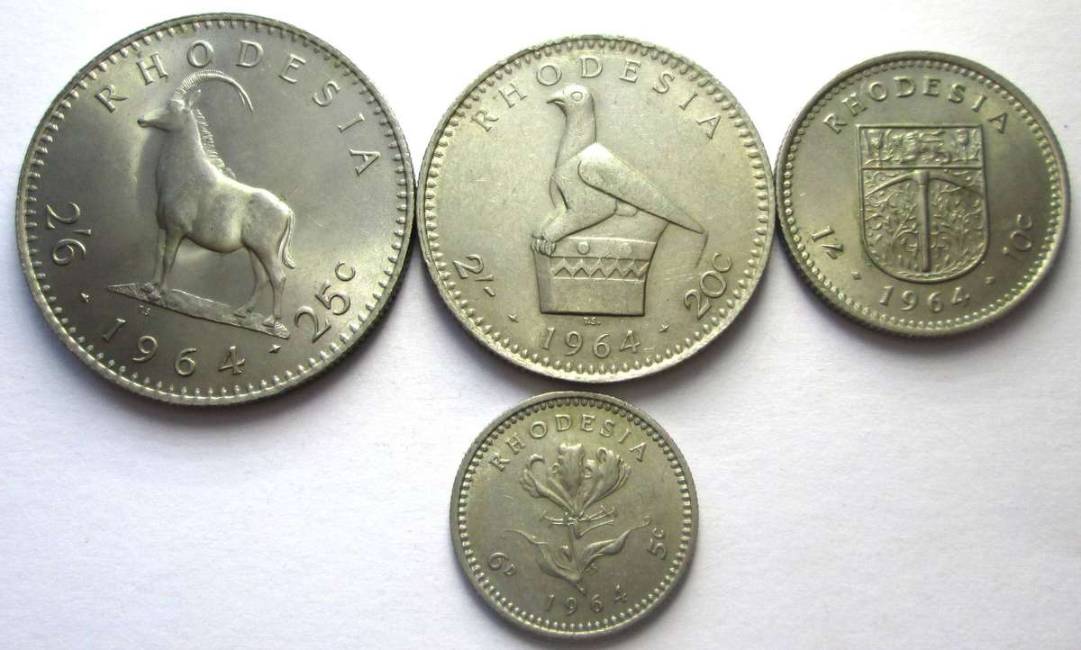 1964 Rhodesia Coins Set