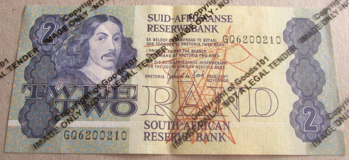 Two Rand Republic of South Africa Serial Nr GQ6200210