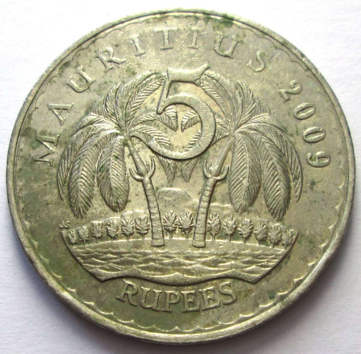 2009 Mauritius 5 Rupees
