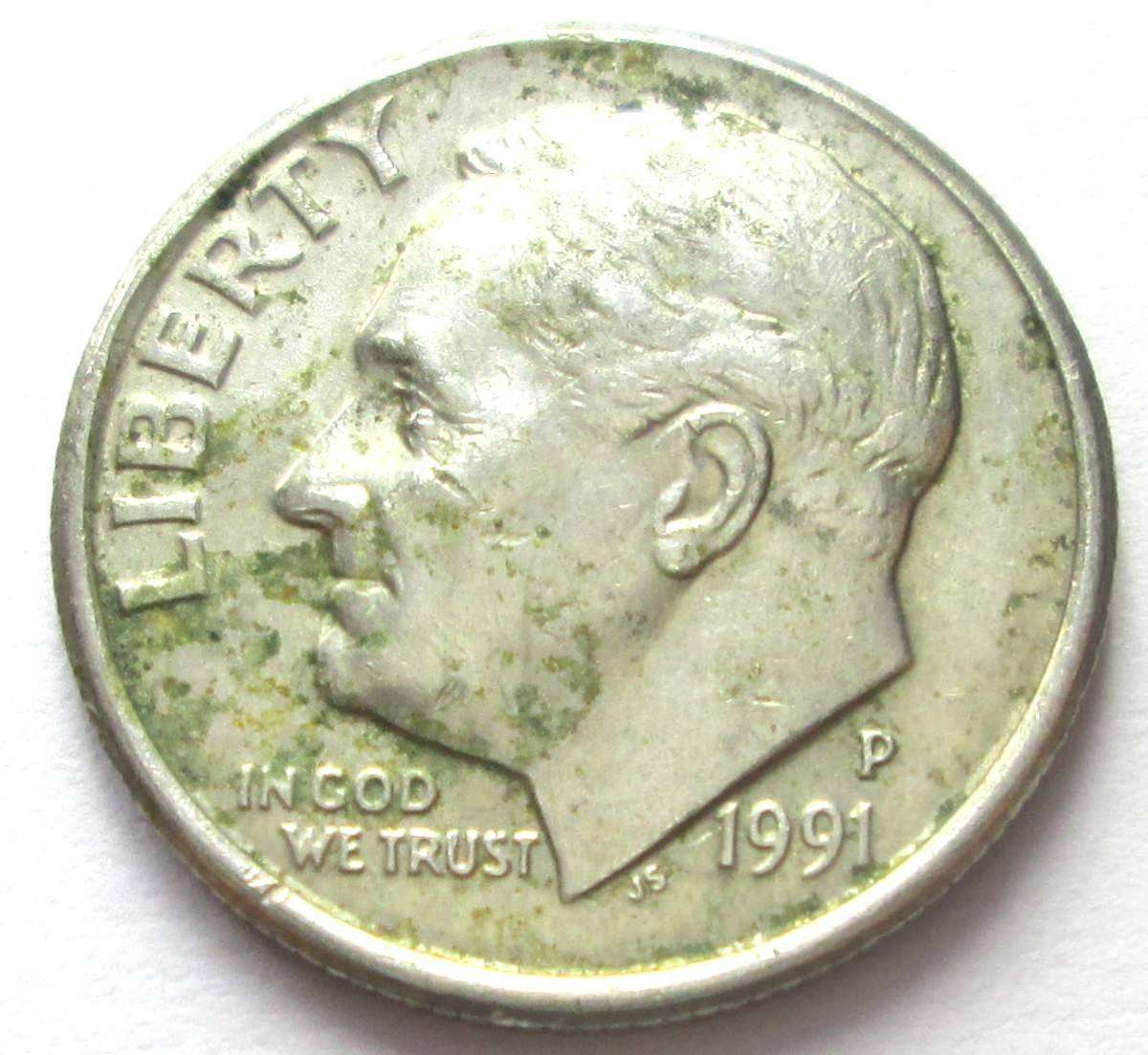1991 United States of America 1 Dime