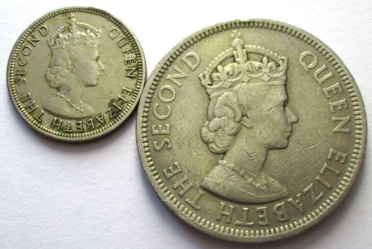 1975 Mauritius Quarter Rupee 1 Rupee
