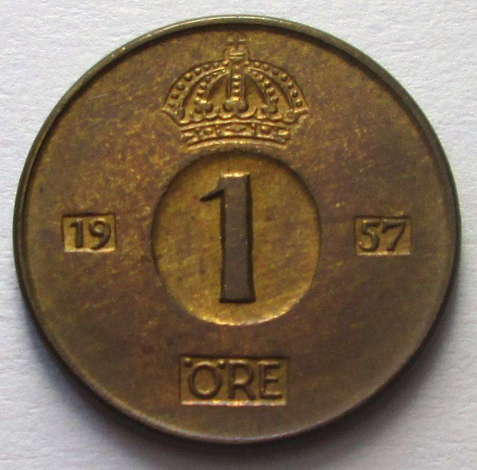 1957 Sweden 1 Ore