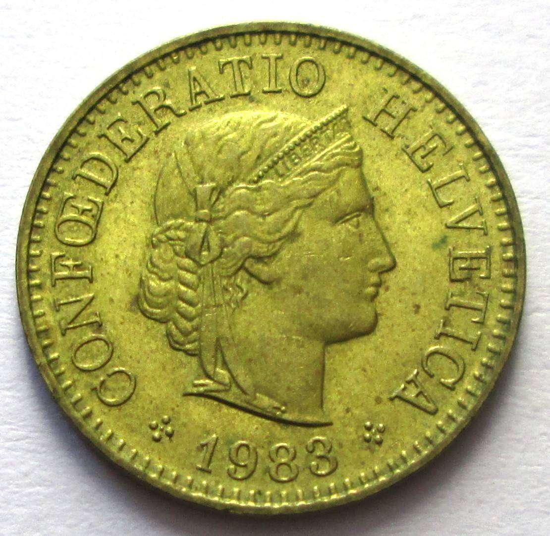 1983 Helvetica 5 Rappen