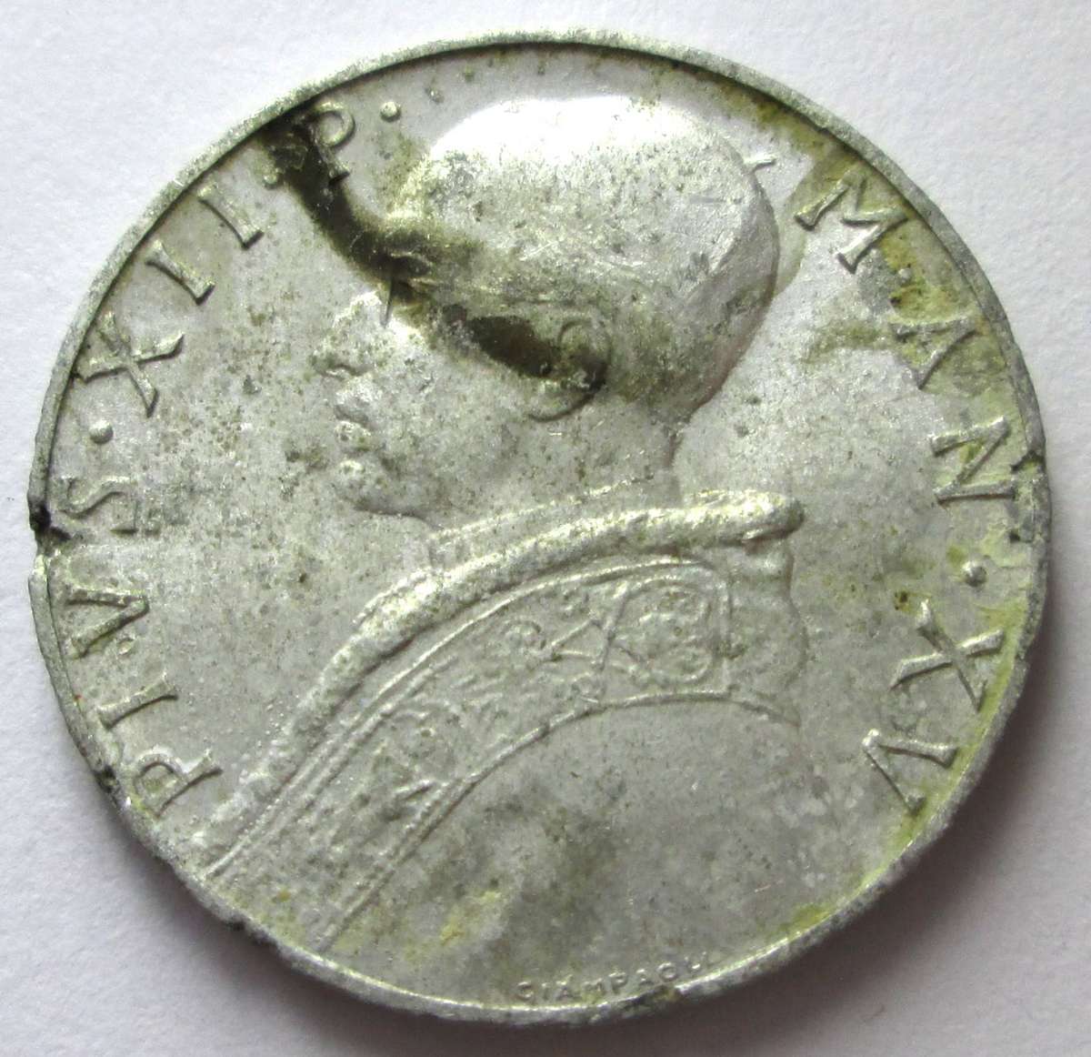 1953 Vaticano 10 Lire