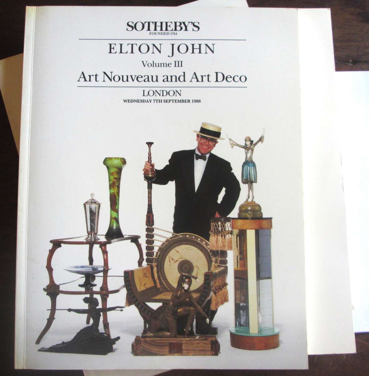 1988 Elton John 4 Volume Books Sotheby Collection