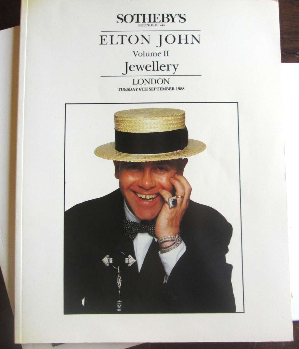 1988 Elton John 4 Volume Books Sotheby Collection