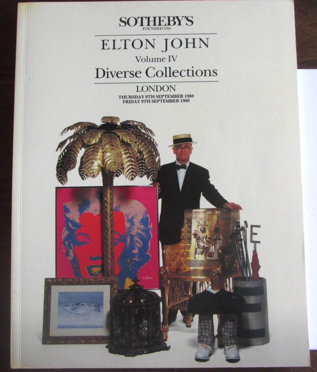 1988 Elton John 4 Volume Books Sotheby Collection