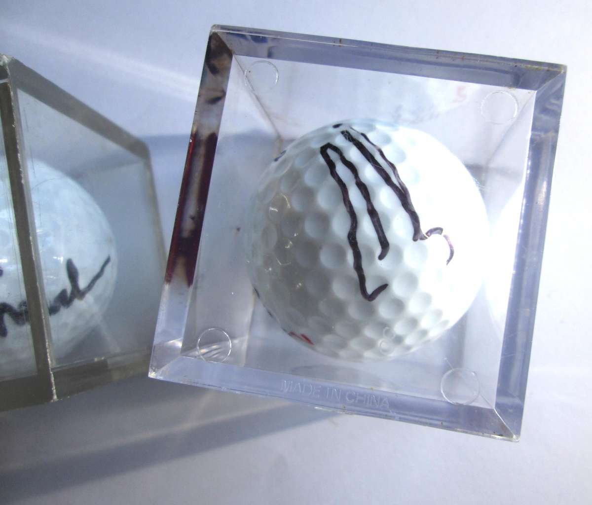 Autographed Topflight and Pinnacle Golf Balls