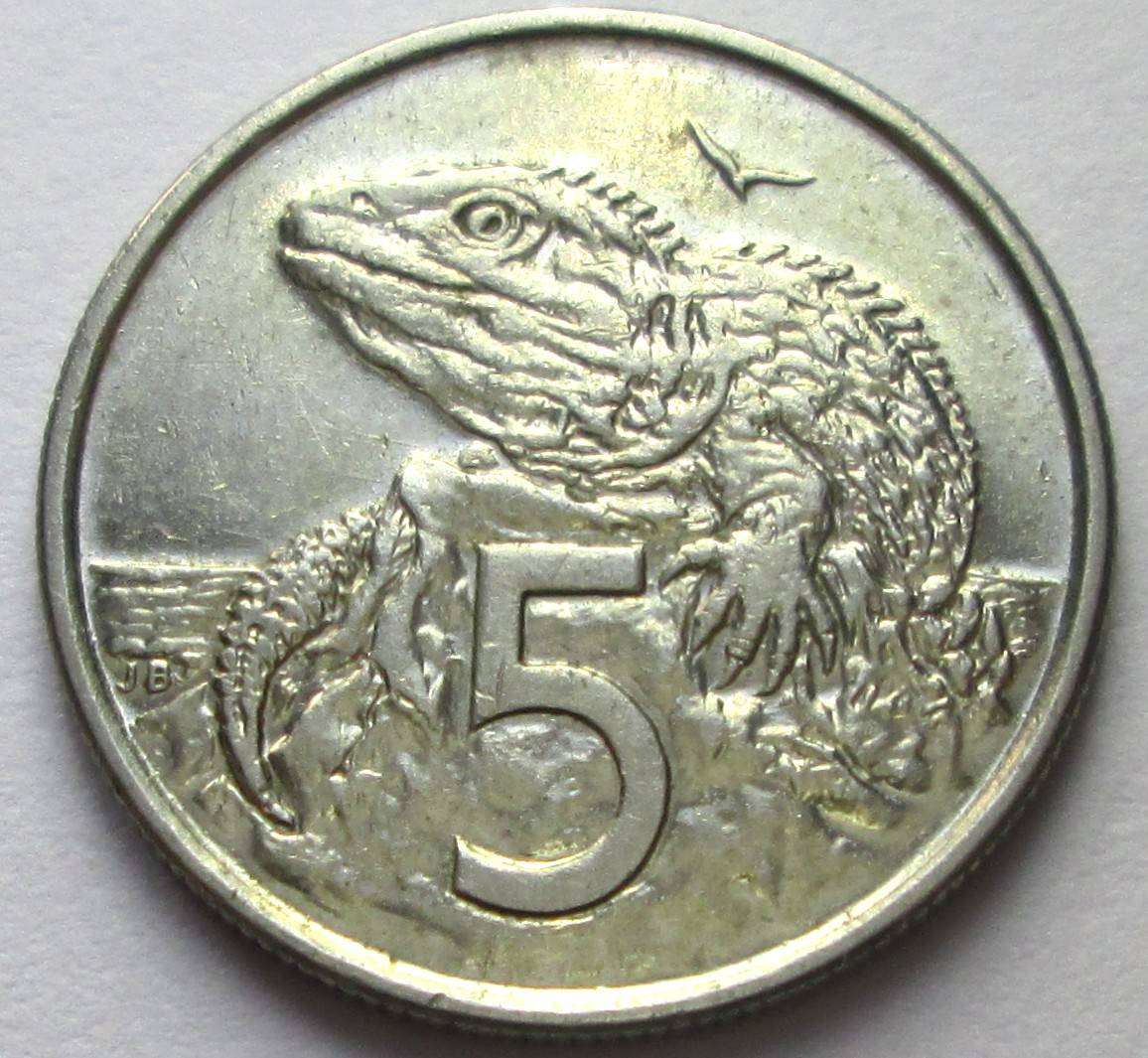 2002 New Zealand 5 Cents