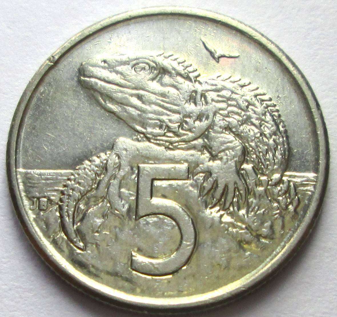 1996 New Zealand 5 Cents
