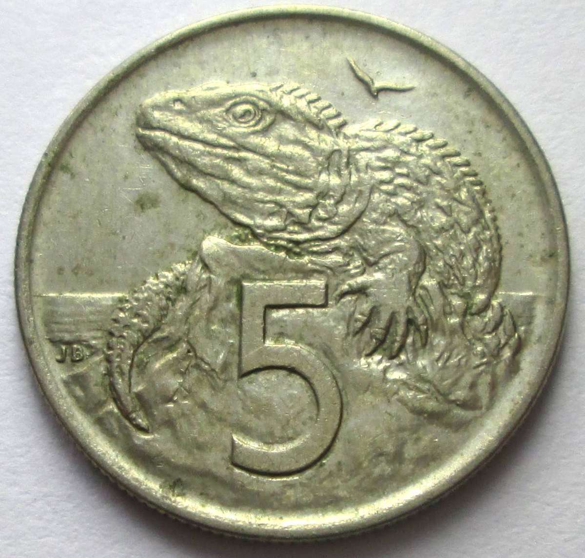 1970 New Zealand 5 Cents