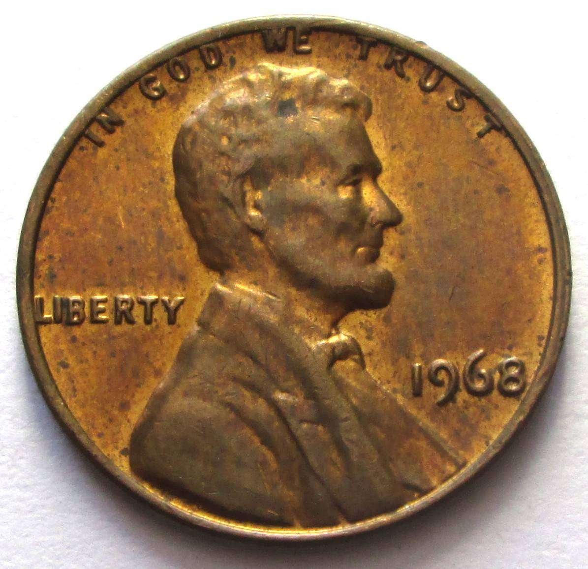 1968 United States of America 1 Cent