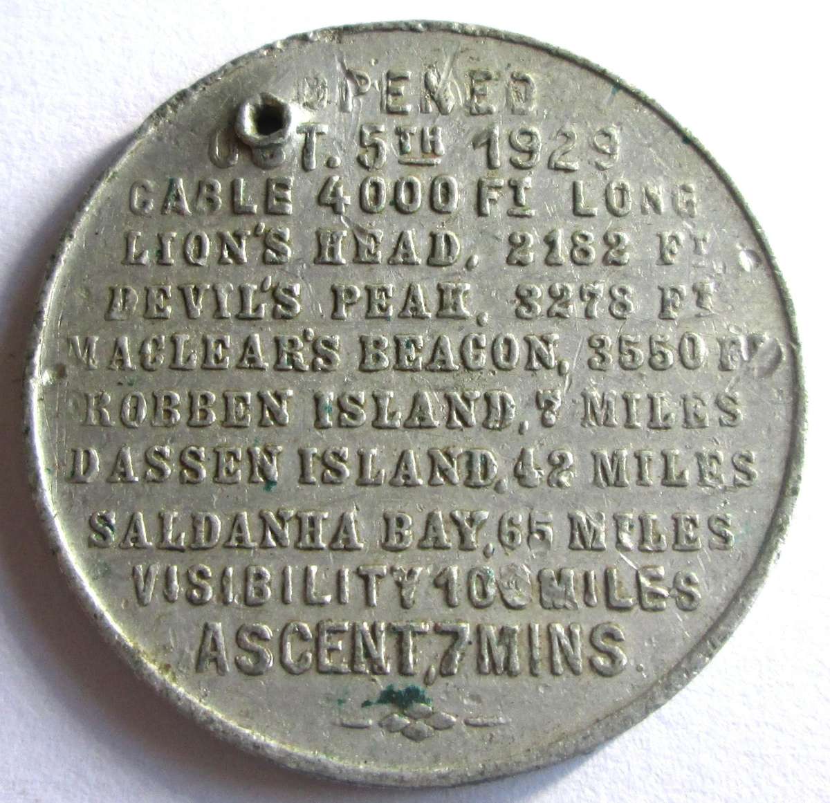Table Mountain Souvenir Token