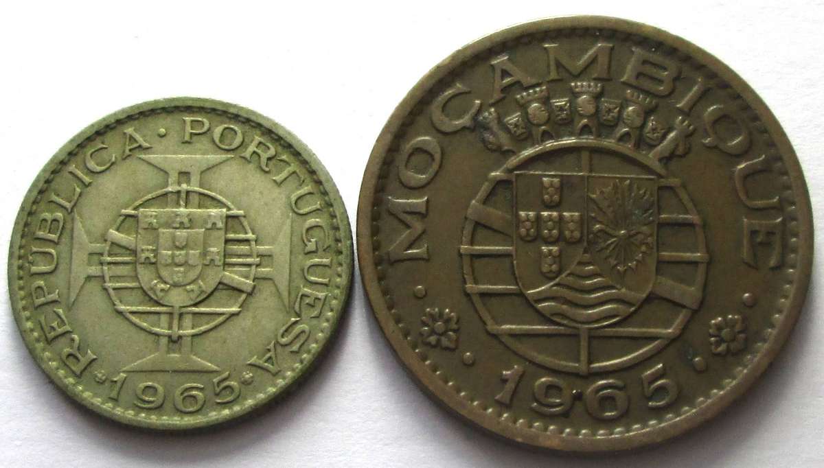1965 Mozambique 1 Escudo 2.50 Escudos
