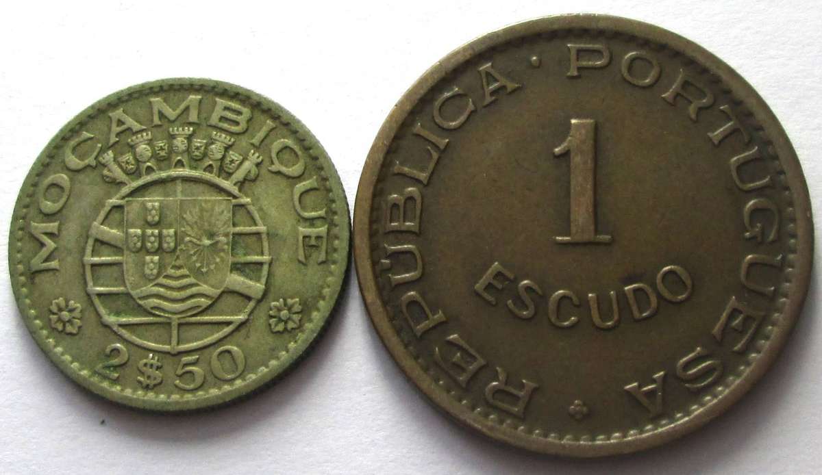 1965 Mozambique 1 Escudo 2.50 Escudos