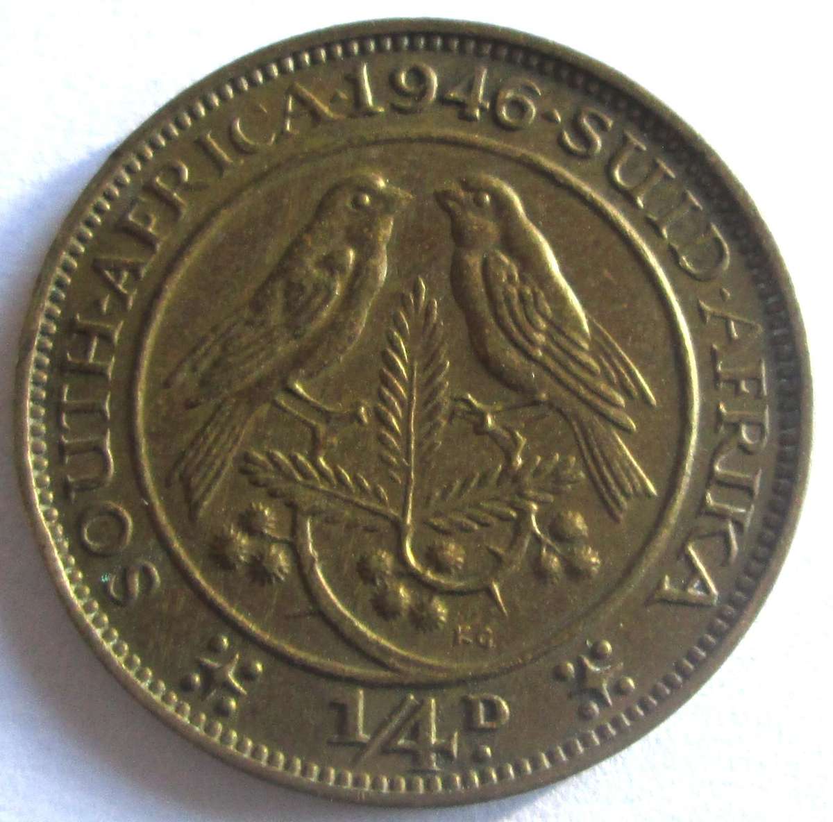 1946 Union of South Africa Quarter Penny