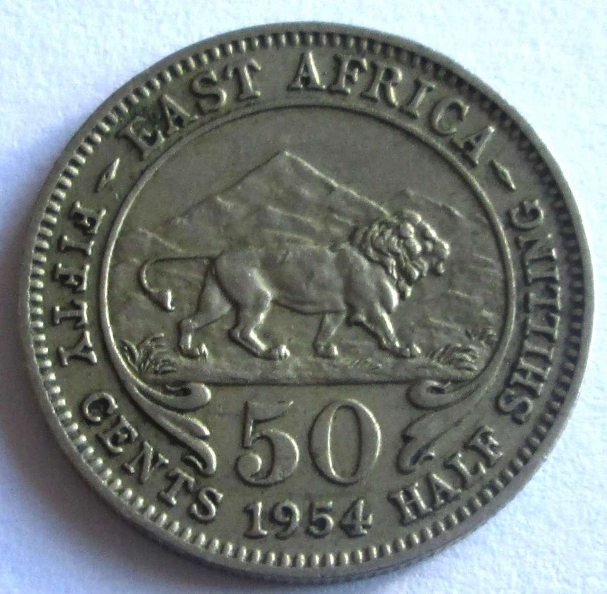 1954 East Africa 50 Cents