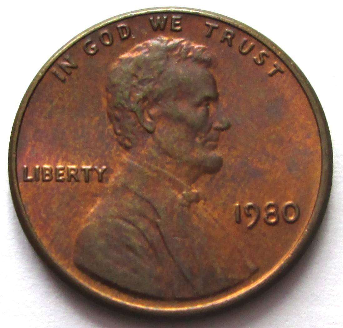 1980 United States of America 1 Cent