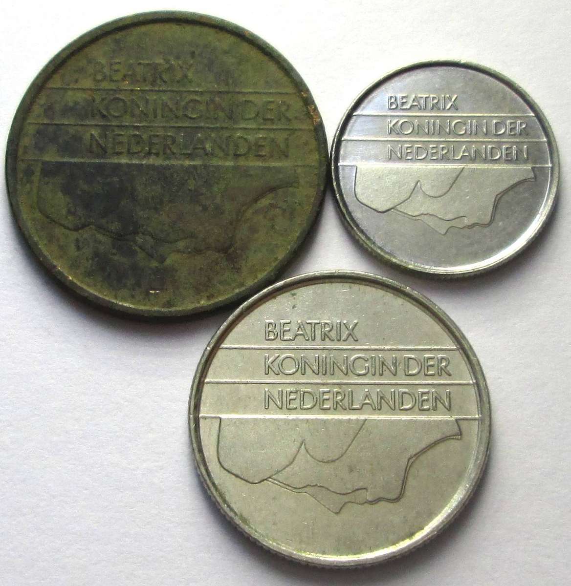 1983 Netherlands 5 Cents 10 Cents 25 Cents