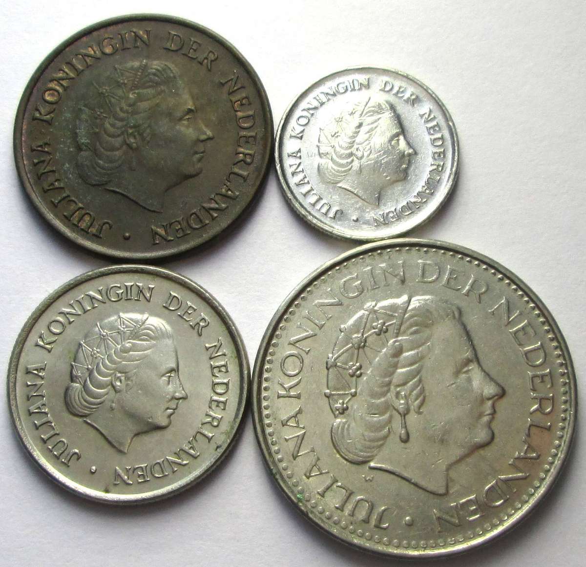 1978 Netherlands 5 Cents 10 Cents 25 Cents 1 Gulden