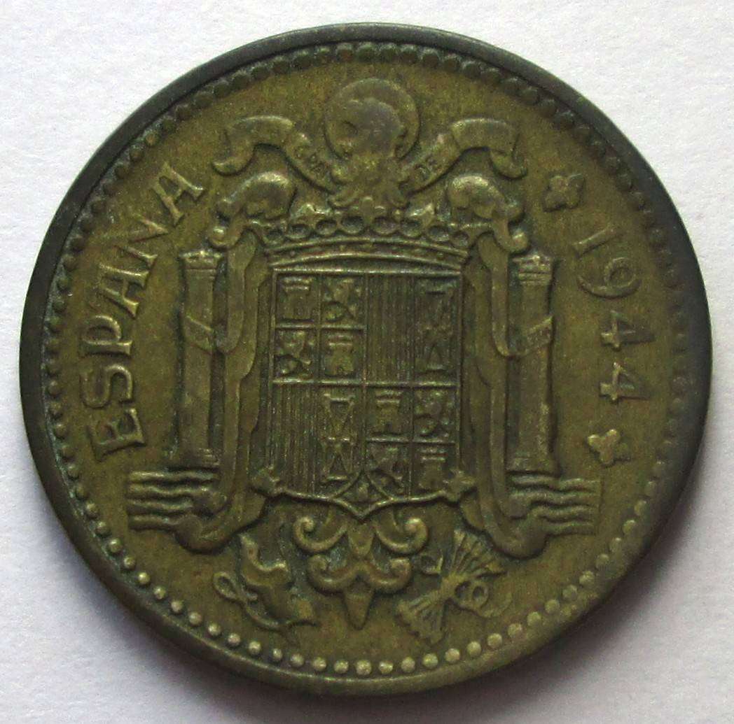1944 Spain 1 Peseta