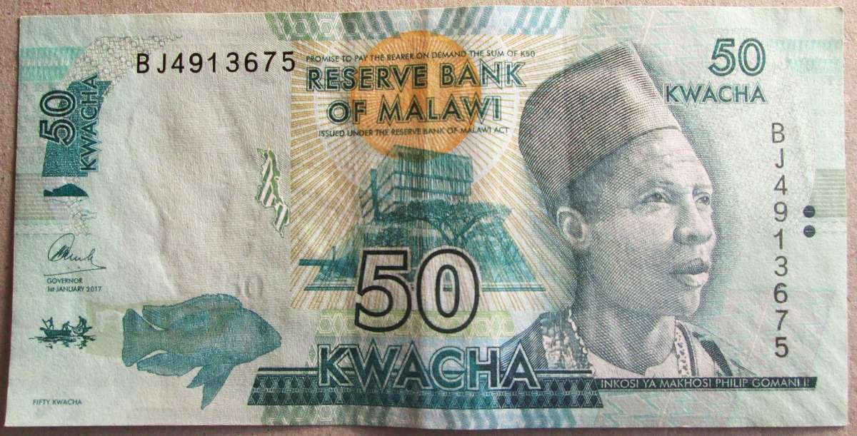Malawi 50 Kwacha Nr BJ4913675