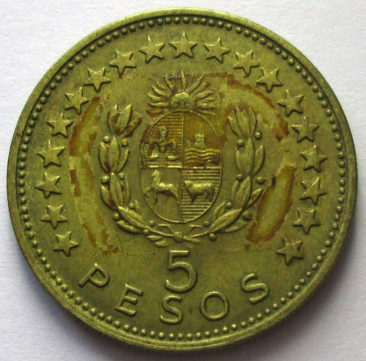 1965 Uruguay 5 Pesos