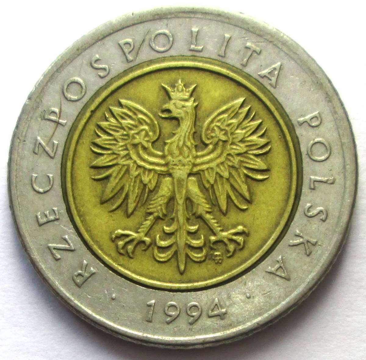 1994 Poland 5 Zlotys