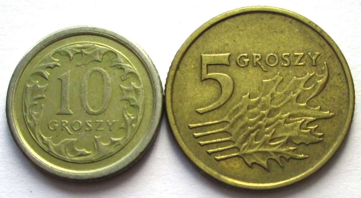 2000 Poland 5 Groszy 10 Groszy