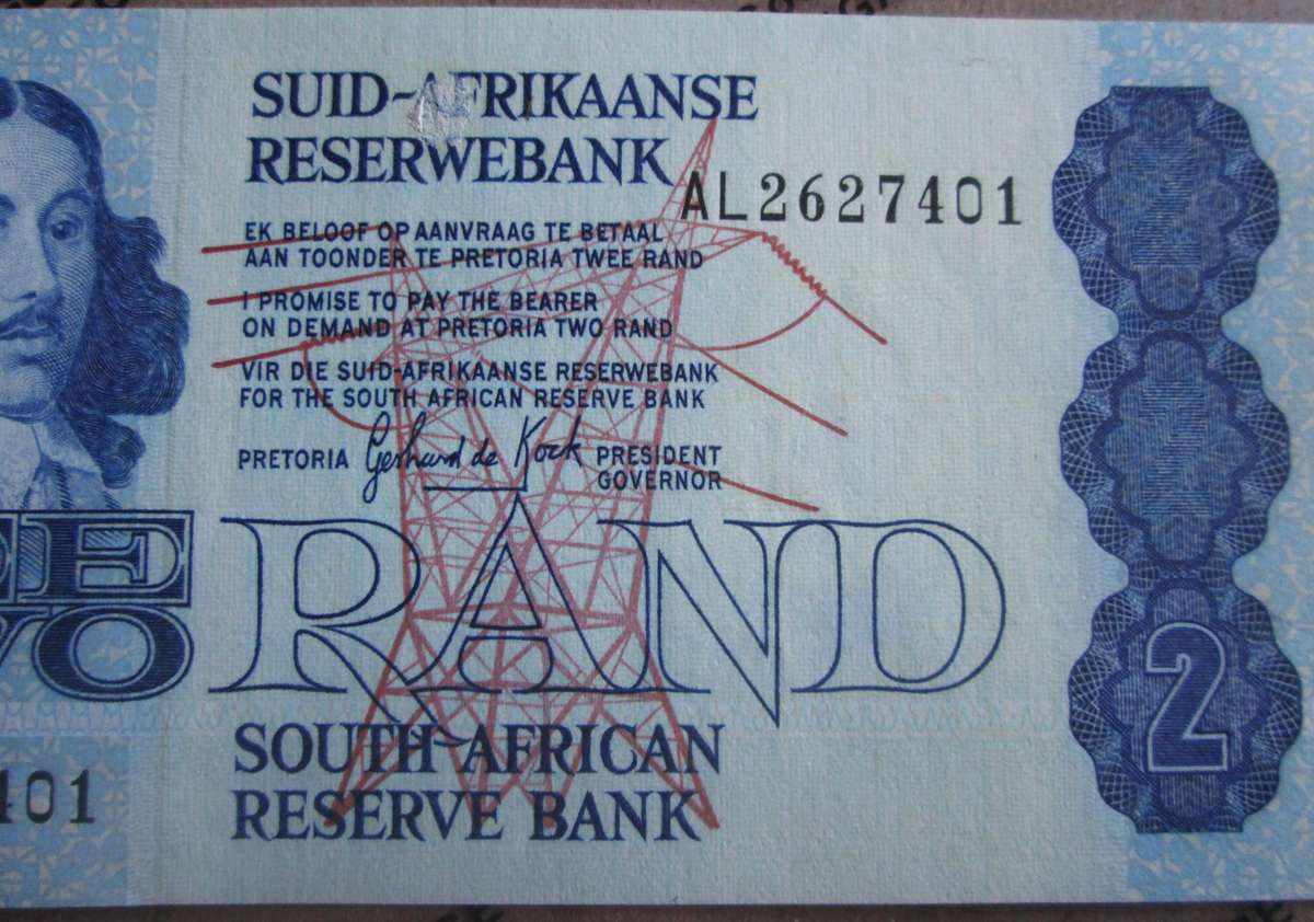 Two Rand Republic of South Africa Serial Nr AL2627401