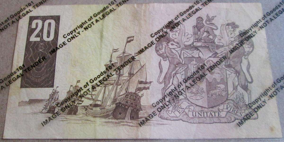 Twenty Rand Republic of South Africa Serial Nr D20 381335