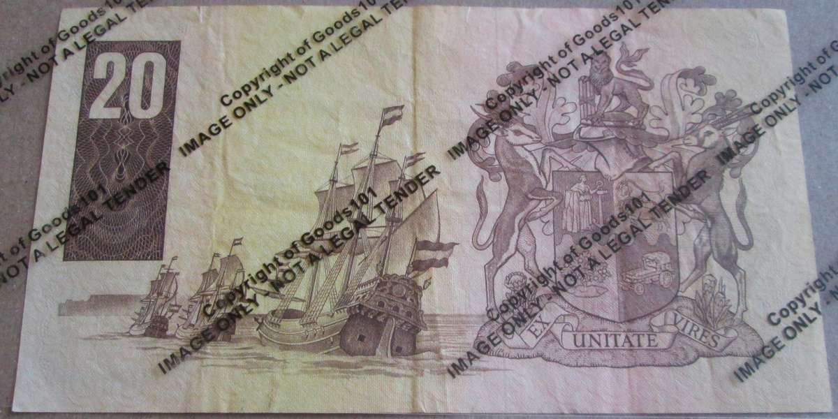 Twenty Rand Republic of South Africa Serial Nr D210 751992