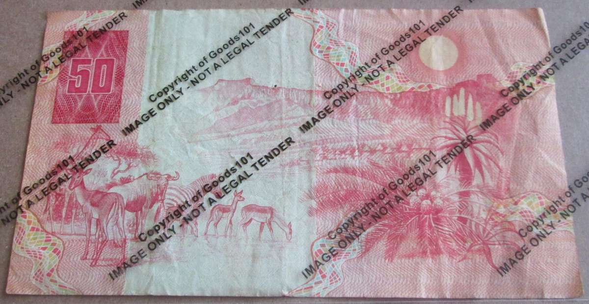 Fifty Rand Republic of South Africa Serial Nr AN3485417E