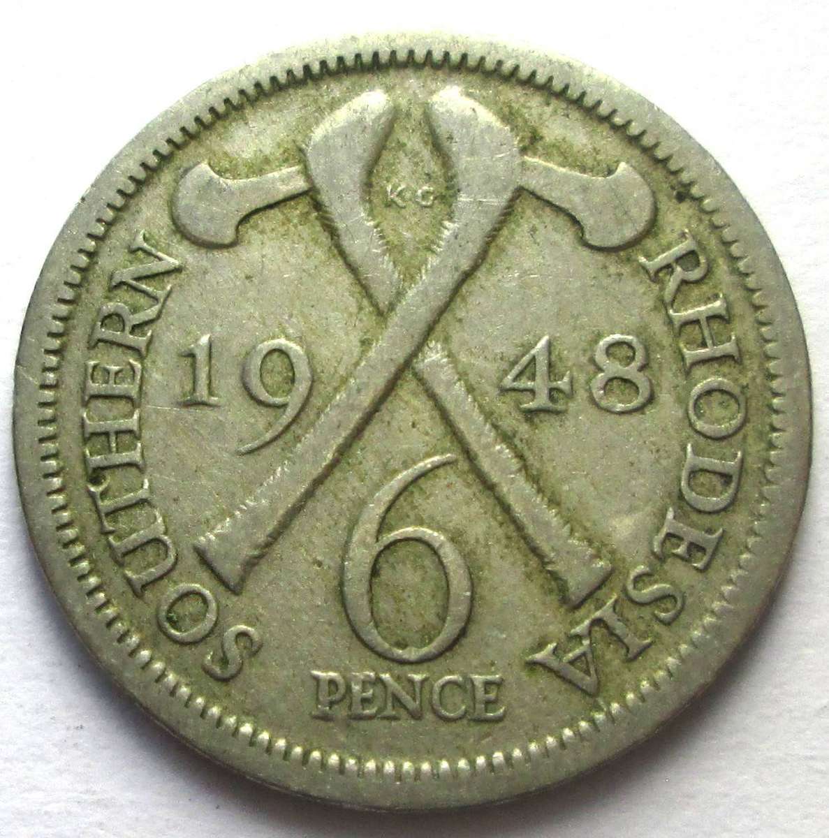 1948 Southern Rhodesia 6 Pence