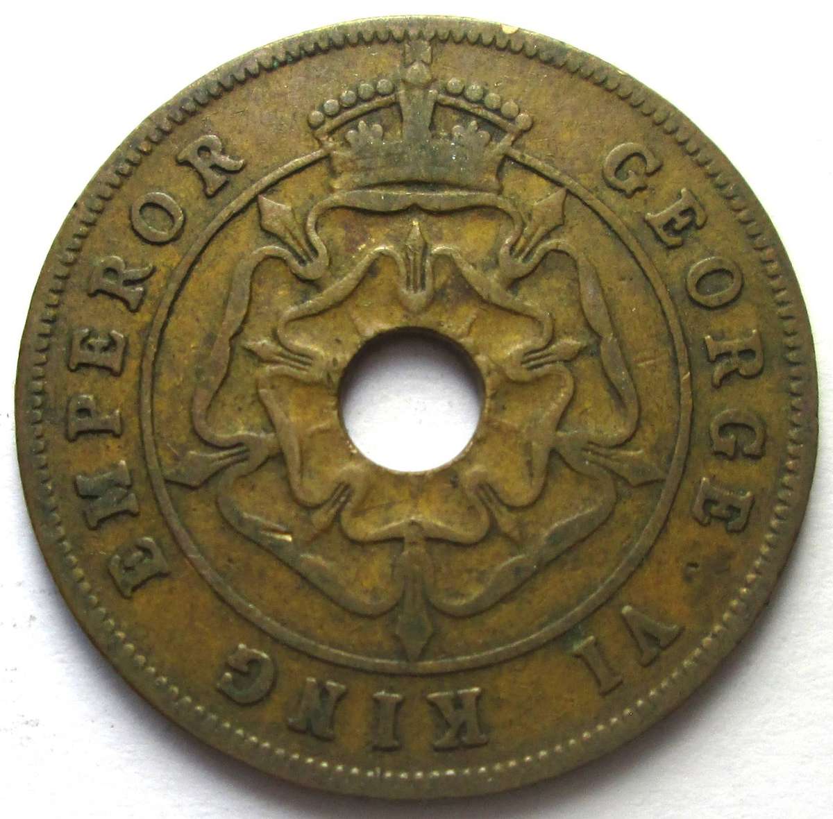 1943 Southern Rhodesia 1 Penny